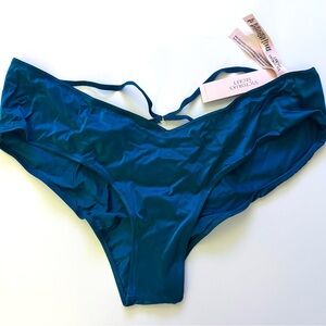 NWT/ Victoria's Secret Teal Blue Sayin Panty